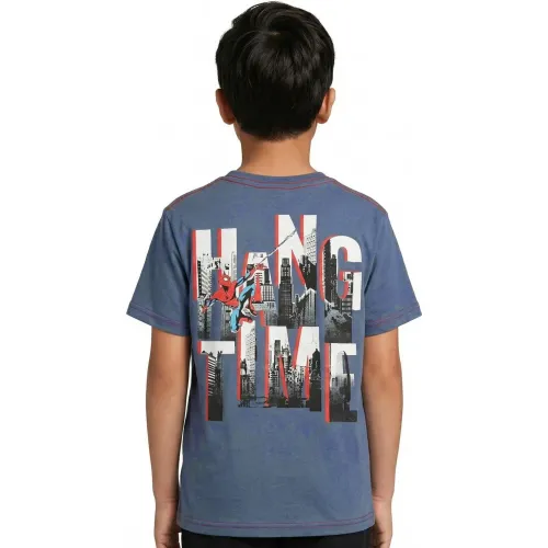 Polo Spider-Man Manga Corta Niño Spider-Man Msm-4154-B color azul | Platanitos