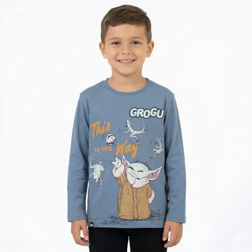 Polo Star Wars Manga Larga Niño Star Wars Swm-0463-A | Platanitos