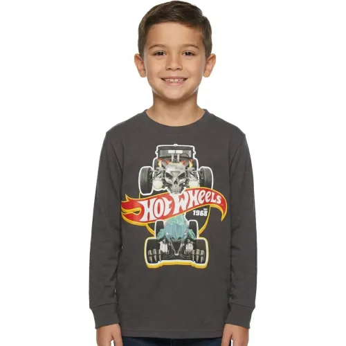 Hot Wheels Polo Manga Larga Niño Hot Wheels Hws-0146-Al