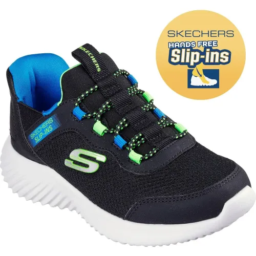 Skechers Azul de Niño modelo Zapatilla Urbana Niño Slip-Ins Bounder azules textiles niño 2024101621284718625 Textil Eva