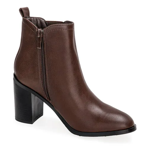 Platanitos Marron de Mujer modelo Botin Dama Bt Bailen marrones sintéticos mujer 2024101815183553164 Sintético Sintético