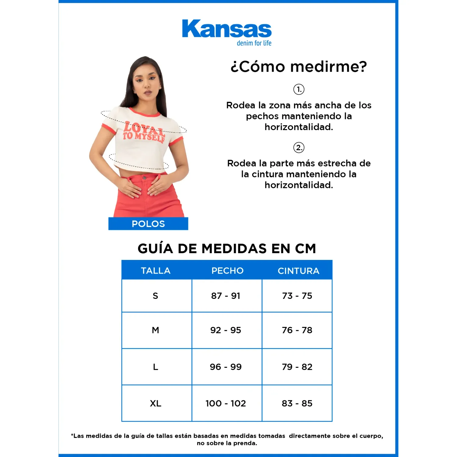 KANSAS Blusa Kansas Mujer K17380 Esct. Redondo M/Doble color rojo | Platanitos