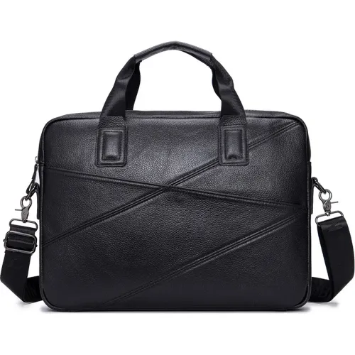 Bullcaptain Negro modelo Maletín De Cuero Mate Hombre Gwb-0403-Bk negros 2024120316045870684  
