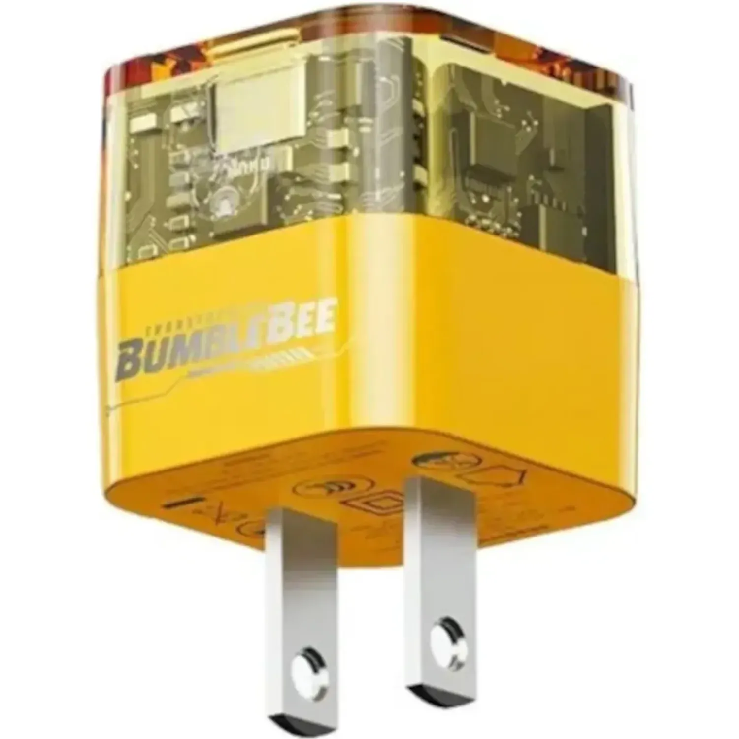 Transformers Cargador Transformers 20w Carga Rápida Usb C Y Usb A Tf-K05-02 color amarillo | Platanitos