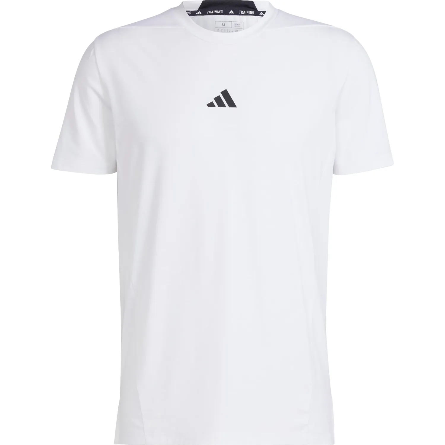 Polo Adidas Training Hombre D4t Tee Aeroready color blanco | Platanitos