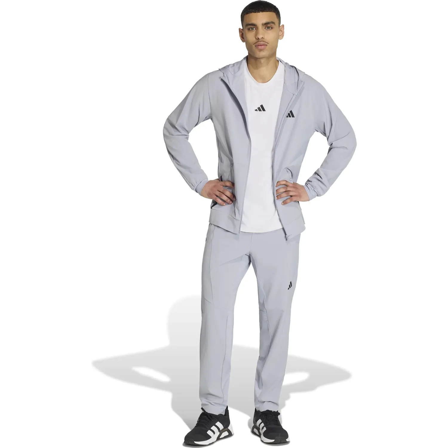 Polo Adidas Training Hombre D4t Tee Aeroready color blanco | Platanitos