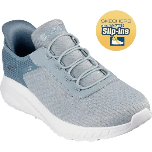 Skechers Gris de Mujer modelo Zapatillas Urbanas Mujer Bobs Squad Chaos Slip-Ins grises textiles mujer 2025021117430583333 Textil Eva