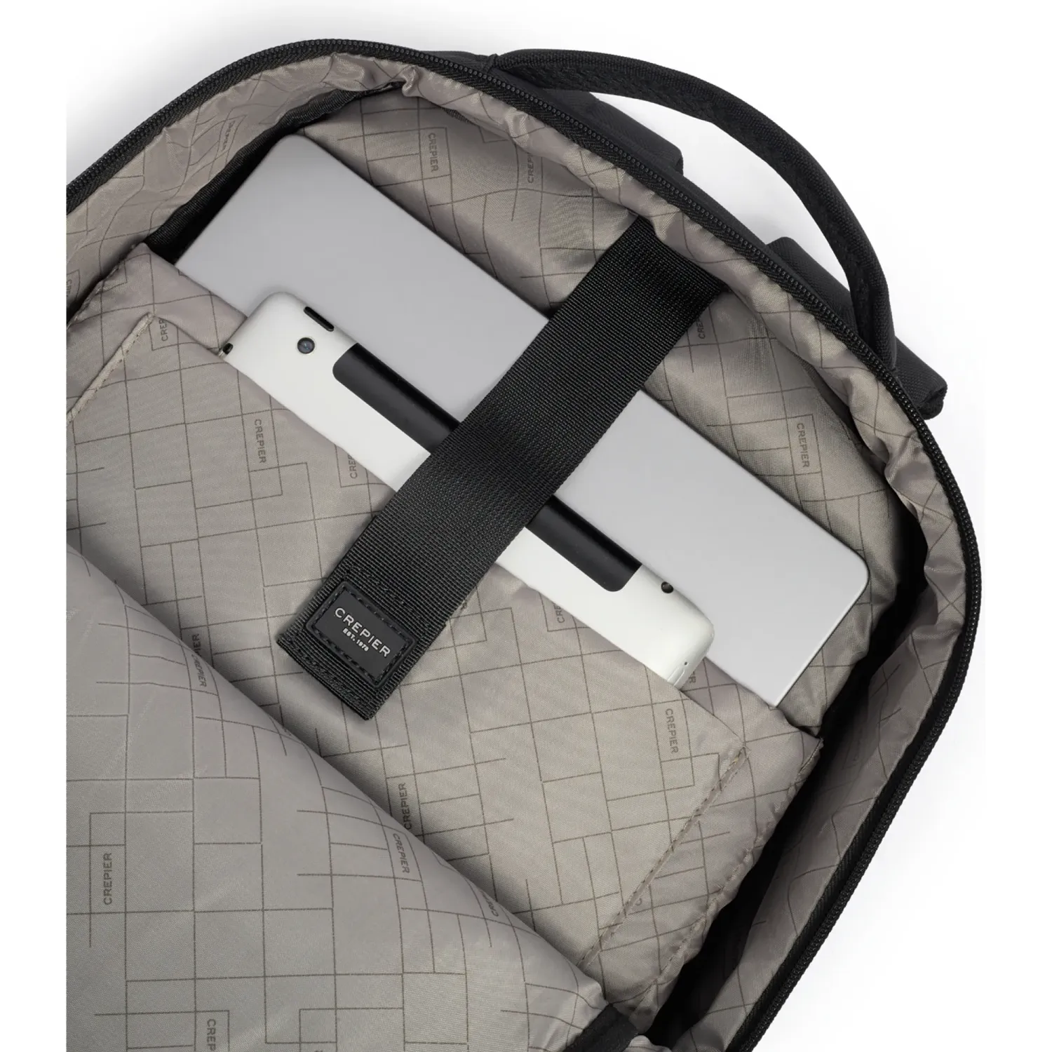 Mochilas Crepier Hombre Ruslan Grande color negro | Platanitos