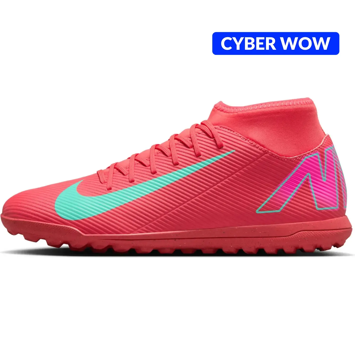 Zapatillas Nike De Futbol Hombre Superfly 10 Club Tf color coral | Platanitos
