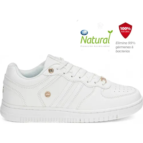 Zapatillas North Star Urbanas Mujer Tank color blanco | Platanitos