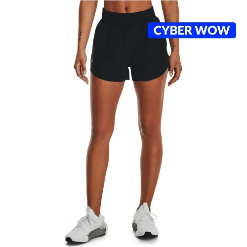 Short Under Armour Training Mujer Vanish 3in color negro | Platanitos