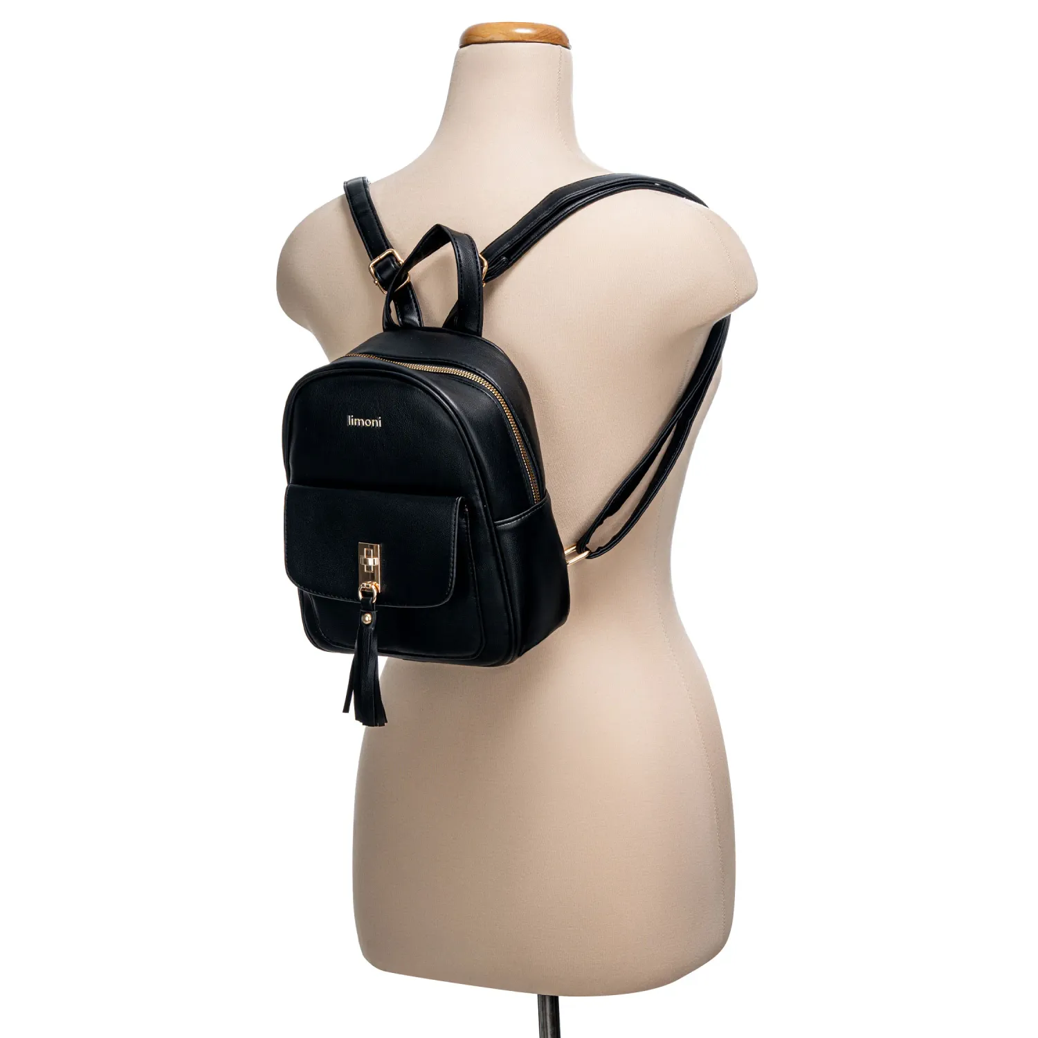 Mochila Limoni Dama Stica color negro | Platanitos