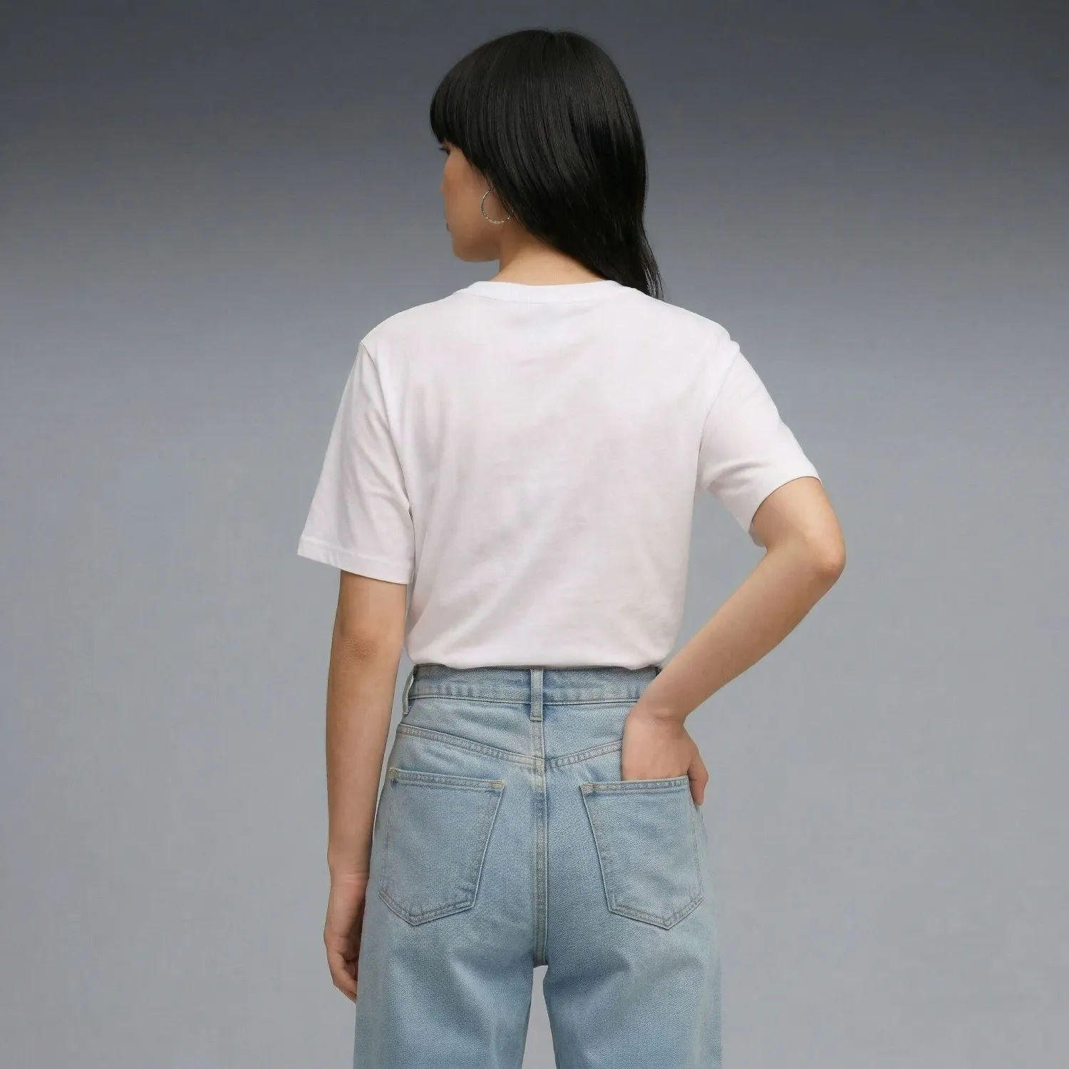 Polo Puma Deportivo Mujer Ess No. 1 Logo Relaxed color blanco | Platanitos