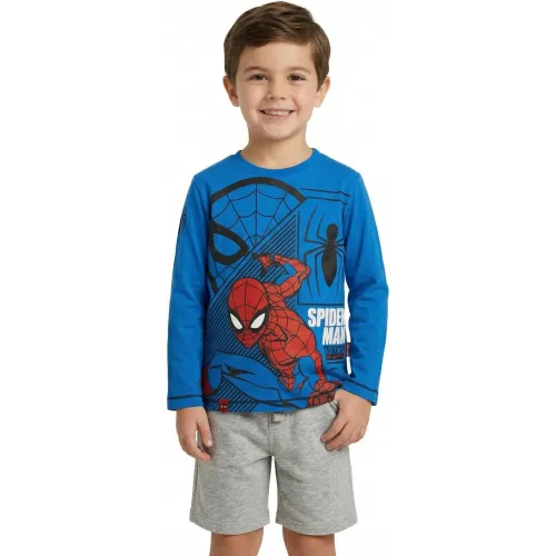 Polo Spiderman Manga Corta Niño Spiderman Msm-3911 color azul | Platanitos
