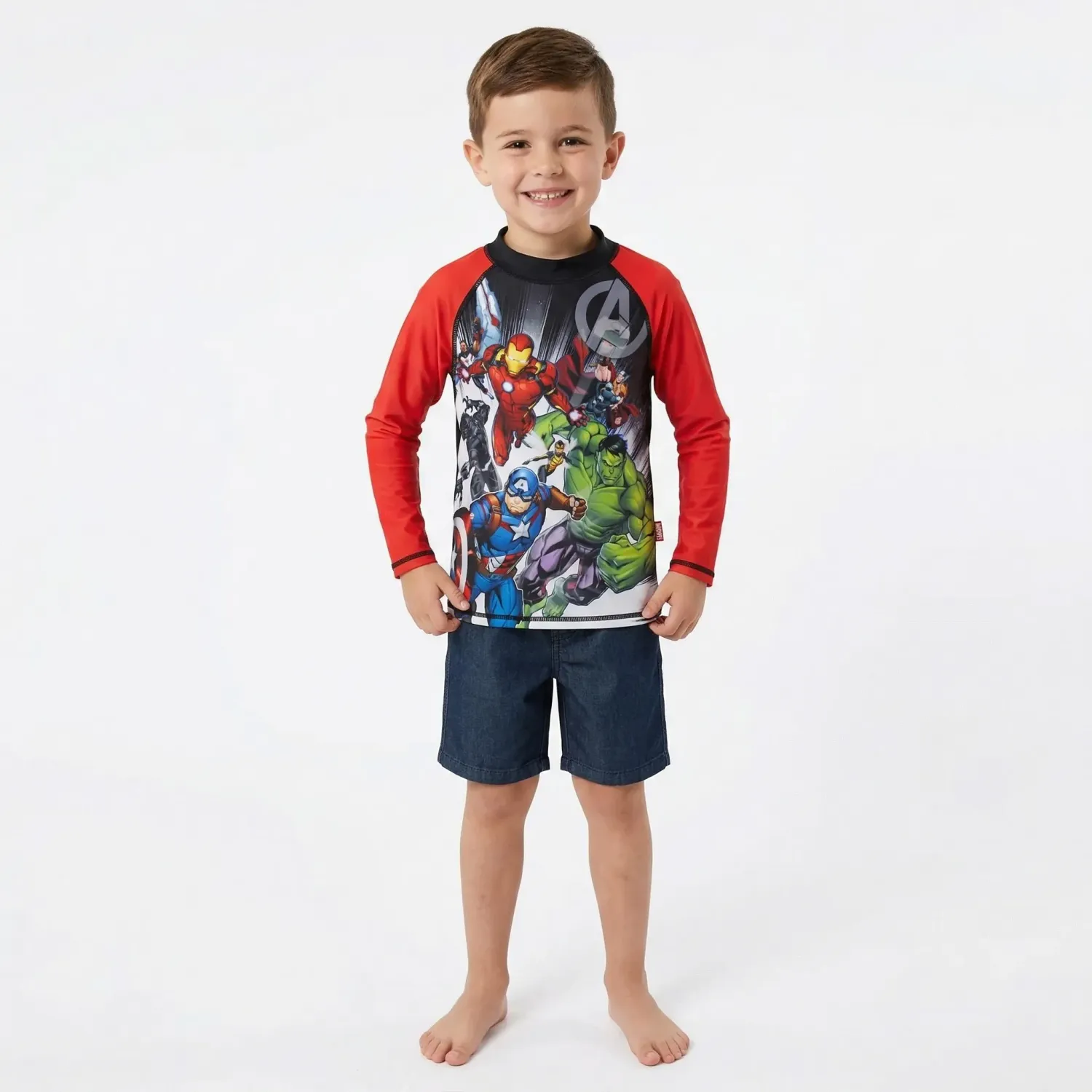 Avengers Rashguards Avengers Niño Avengers Ava-3971 color azul | Platanitos