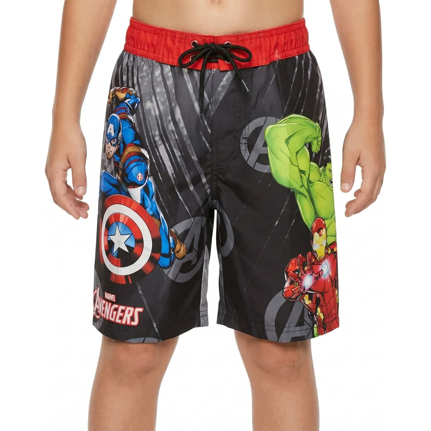 Short Avengers De Natacion Niño Avengers Ava-3973 color negro | Platanitos