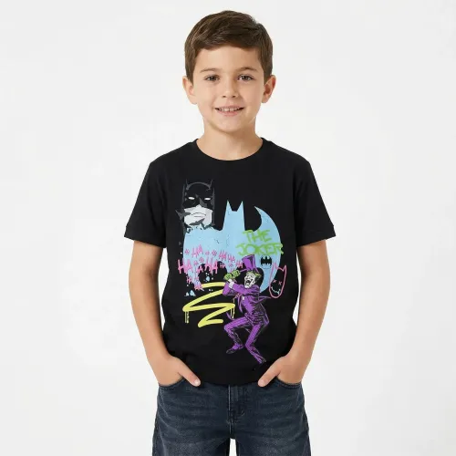 Polo Batman Manga Corta Niño Batman Dcb-1276 color negro | Platanitos