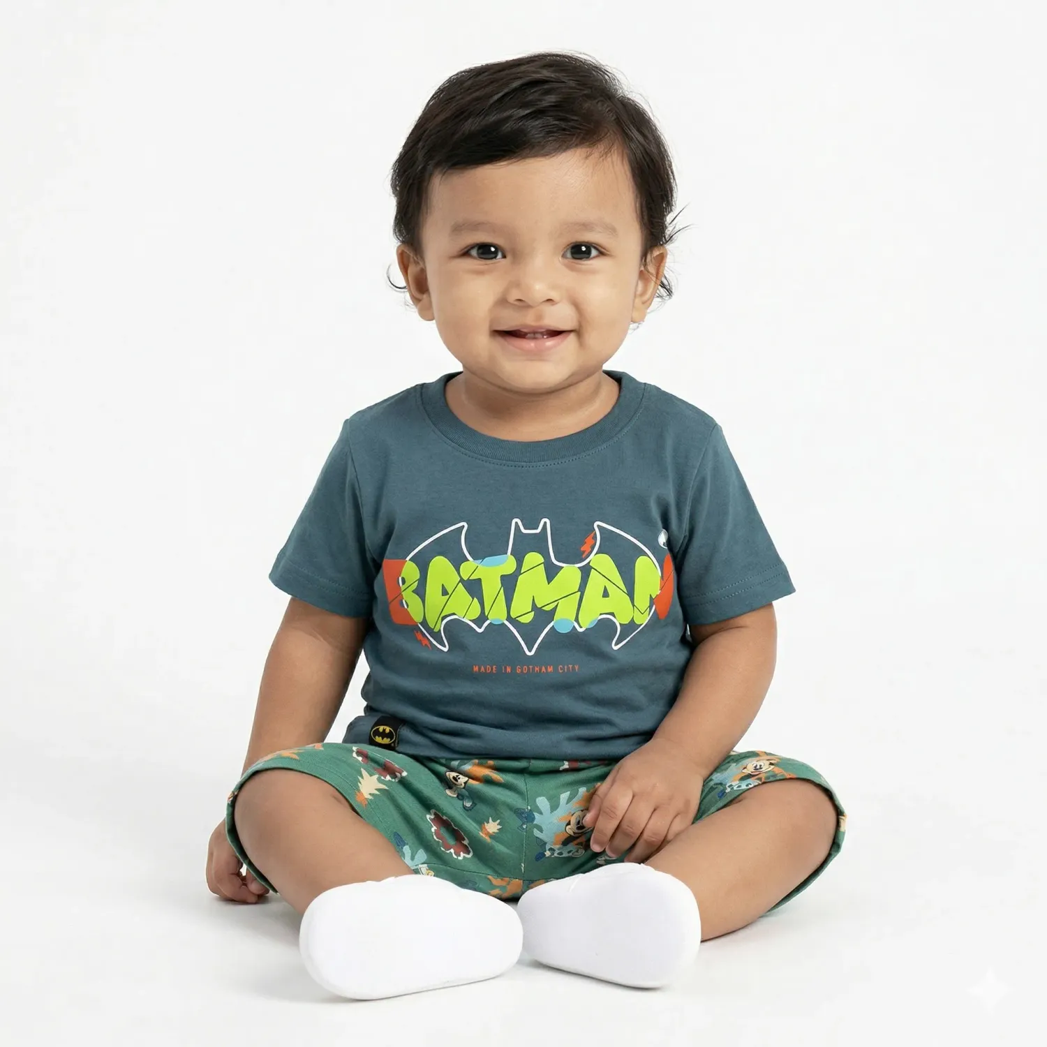 Polo Batman Manga Corta Niño Batman Dcb-1232 color turquesa | Platanitos