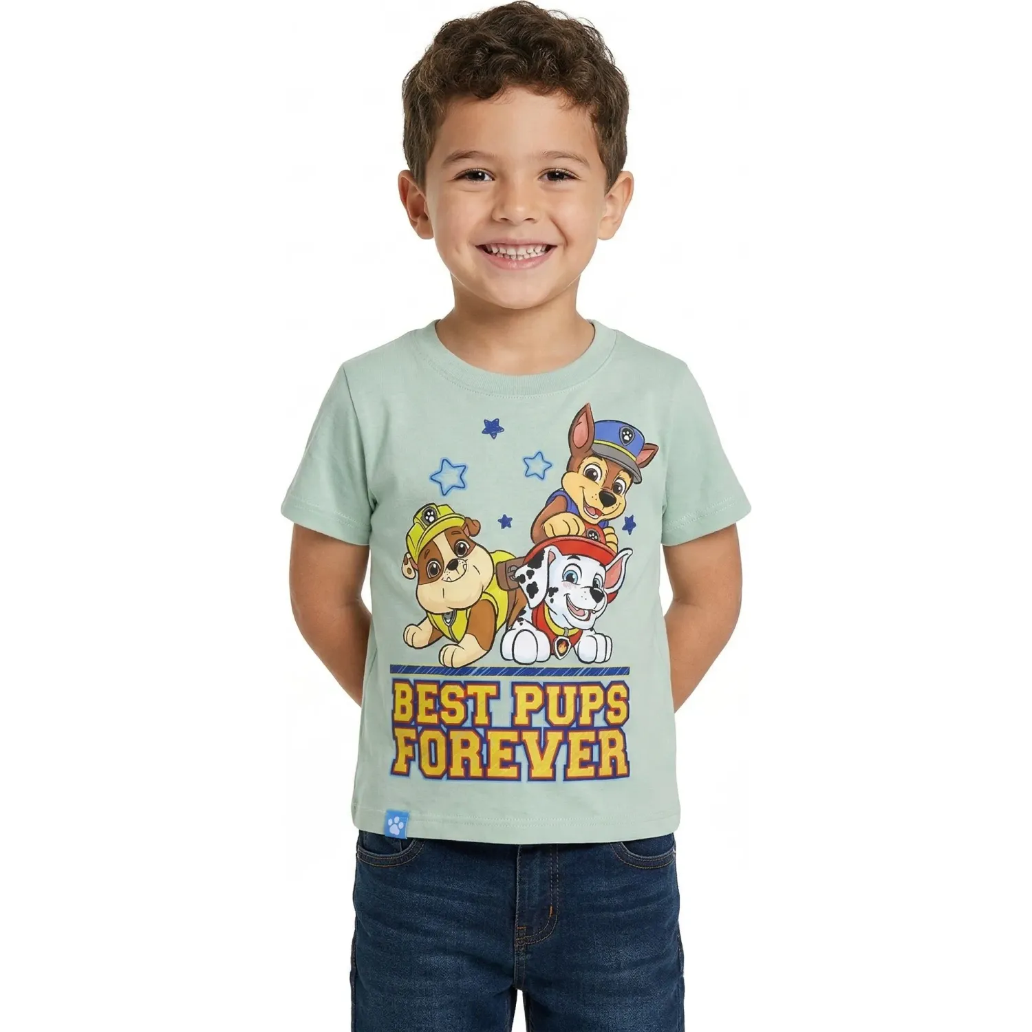 Polo Paw Patrol Manga Corta Niño Paw Patrol Paw-1747 color verde agua | Platanitos
