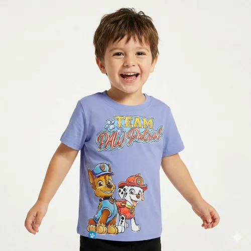 Polo Paw Patrol Manga Corta Niño Paw Patrol Paw-1748 color celeste | Platanitos