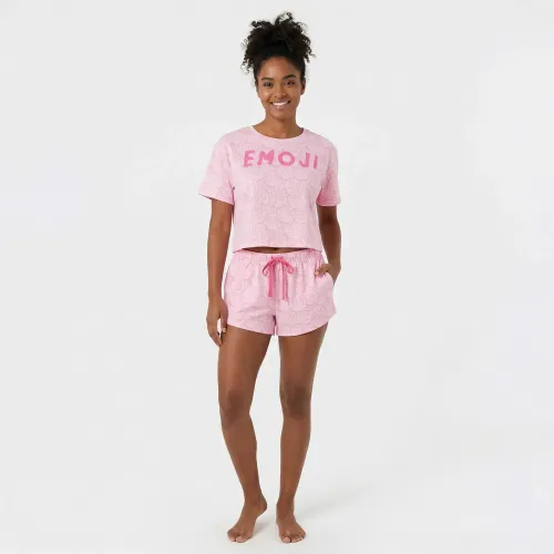 Pijama Emogic Mujer Emogic Emo-0018 color rosado | Platanitos