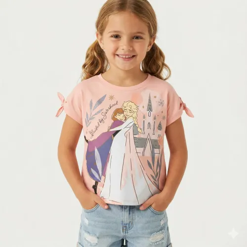 Polo Frozen Manga Corta Niña Frozen Frp-0903 | Platanitos