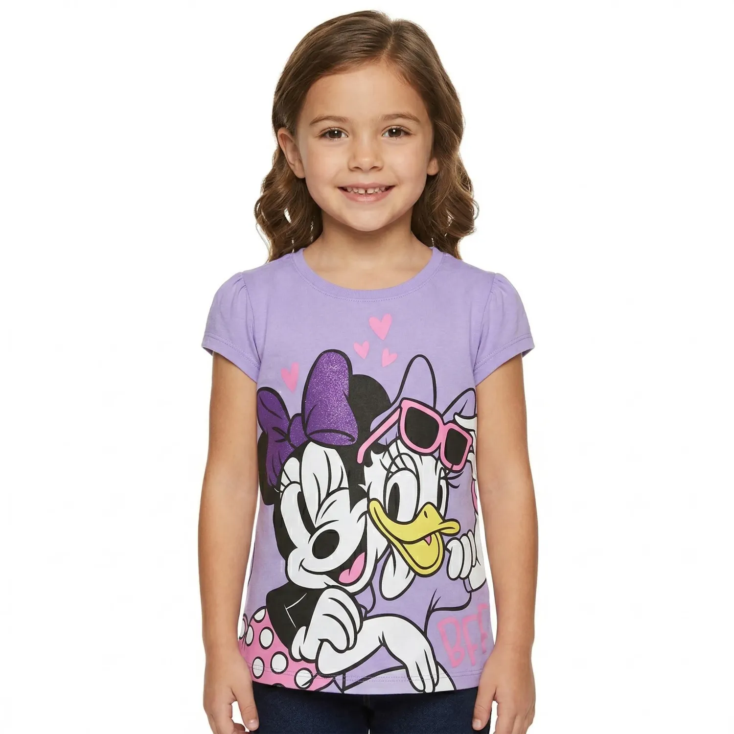 Polo Minnie Manga Corta Niña Minnie Min-1945 color lila | Platanitos