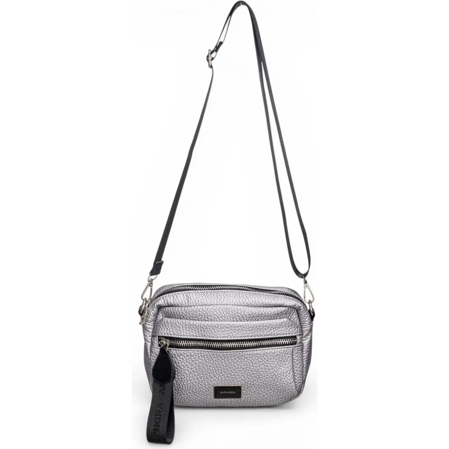 Morral Amphora Casual Mujer Ornella color plateado | Platanitos