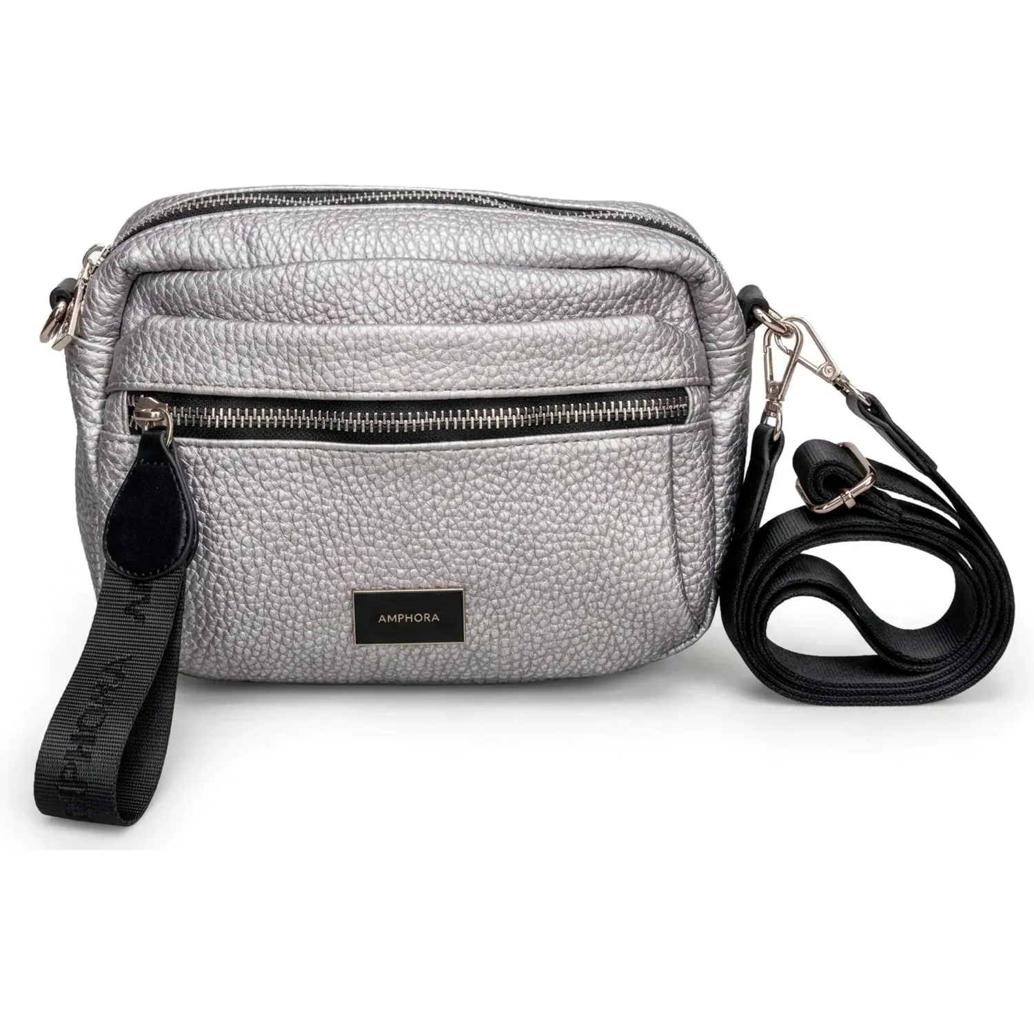 Morral Amphora Casual Mujer Ornella color plateado | Platanitos