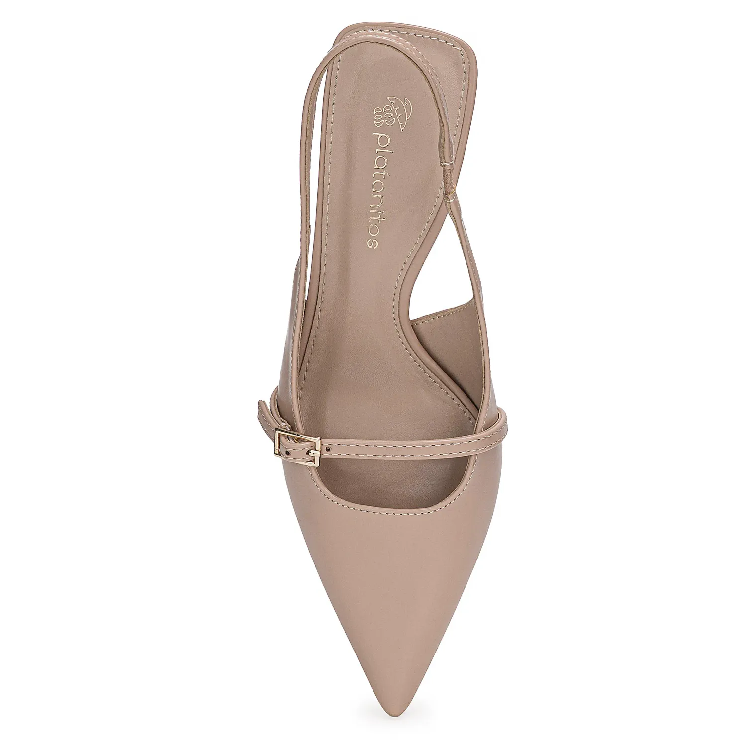 Calzado Platanitos Vestir Dama Cv Willa color piel | Platanitos