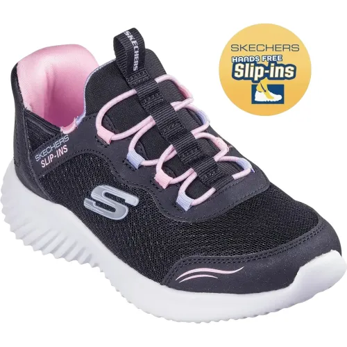 Skechers Negro de Niña modelo Zapatilla Urbana Niño Slip-Ins Bounder negros textiles niña 2025032419203121497 Textil Sintético