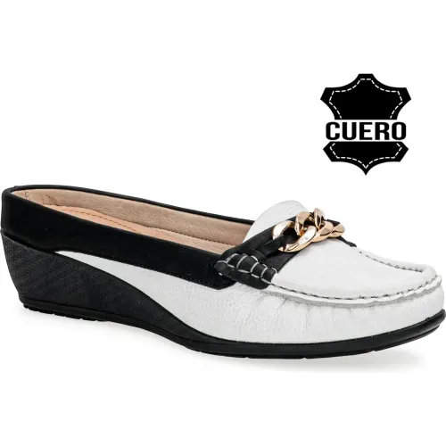 TIME VEROCHY Negro de Mujer modelo Mocasin Casual Mujer Tv16 negros blancos  mujer 2025032515182841679 Cuero TR