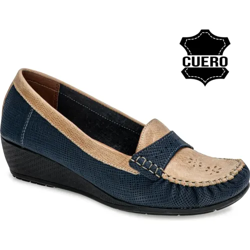 TIME VEROCHY Azul de Mujer modelo Mocasin Casual Mujer Tv16 azules beiges mujer 2025032515182841721 Cuero TR