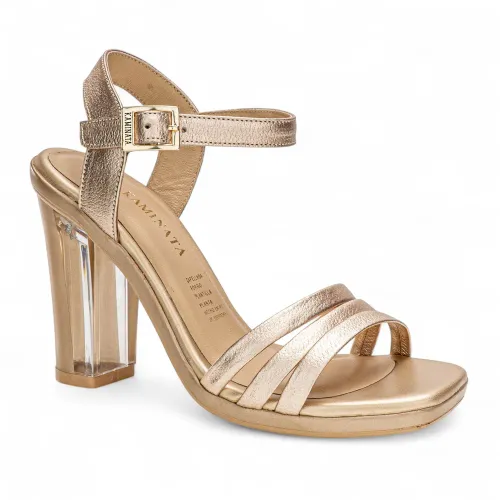 KAMINATA Dorado de Mujer modelo Sandalia Casual Mujer 707 dorados  mujer 2025032520354460119 Cuero PU