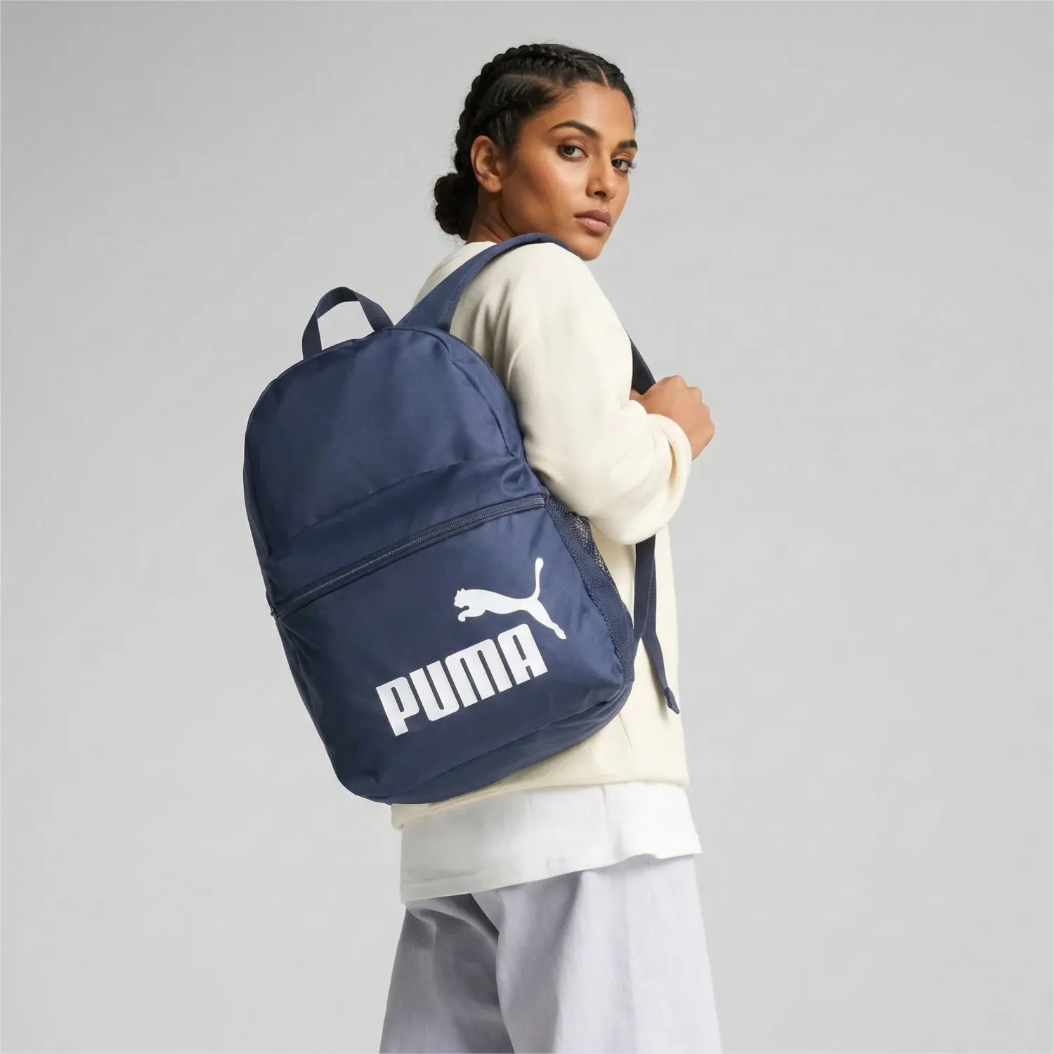 Mochila Puma Deportiva Unisex Phase Backpack color azul | Platanitos