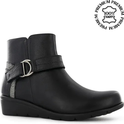 Ecco Negro de Mujer modelo Botin Confort Mujer Flexxi14 negros  mujer 2025033121594224489 Cuero PU