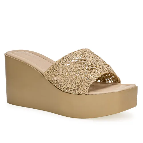 Platanitos Beige de Mujer modelo Sandalia Dama Sw Kirby beiges dorados sintéticos mujer 2025040202392986420 Sintético Sintético
