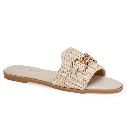 Platanitos Beige de Mujer modelo Sandalia Dama Sf Dala beiges sintéticos mujer 2025040219110827922 Sintético Sintético