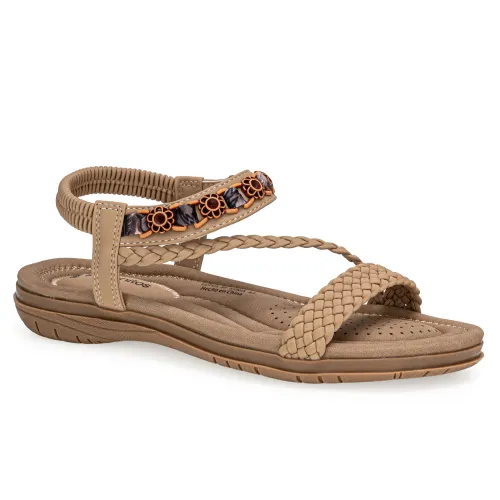 Platanitos Beige de Mujer modelo Sandalia Dama Sf Etnia sintéticos mujer 2025040221432538172 Sintético Sintético