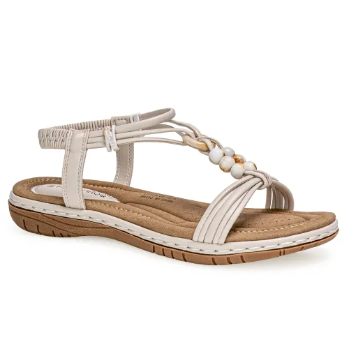 Platanitos Beige de Mujer modelo Sandalia Dama Sf Inoa beiges sintéticos mujer 2025040221432538190 Sintético Sintético