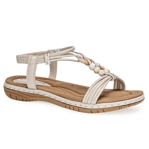Platanitos Beige de Mujer modelo Sandalia Dama Sf Inoa beiges sintéticos mujer 2025040221432538190 Sintético Sintético