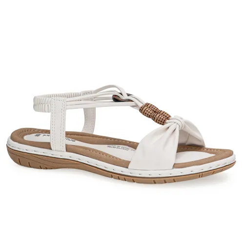 Platanitos Blanco de Mujer modelo Sandalia Dama Sf Close blancos sintéticos mujer 2025040221432538244 Sintético Sintético