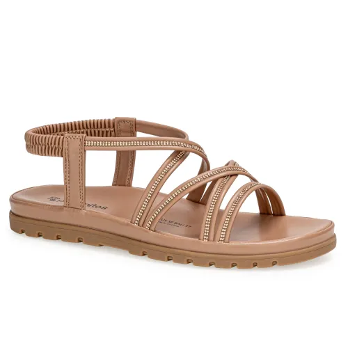 Platanitos Beige de Mujer modelo Sandalia Dama Sf Bali sintéticos mujer 2025040221432538478 Sintético Sintético