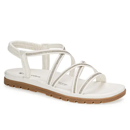 Platanitos Blanco de Mujer modelo Sandalia Dama Sf Bali blancos sintéticos mujer 2025040221432538496 Sintético Sintético