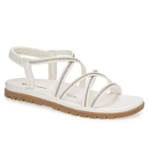 Platanitos Blanco de Mujer modelo Sandalia Dama Sf Bali blancos sintéticos mujer 2025040221432538496 Sintético Sintético