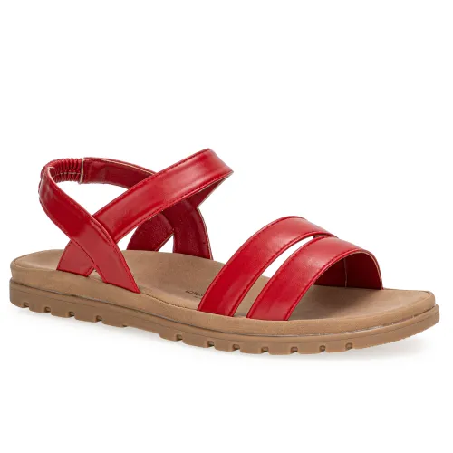 Platanitos Rojo de Mujer modelo Sandalia Dama Sf Benta rojos rojas roja sintéticos mujer 2025040221432538586 Sintético Sintético
