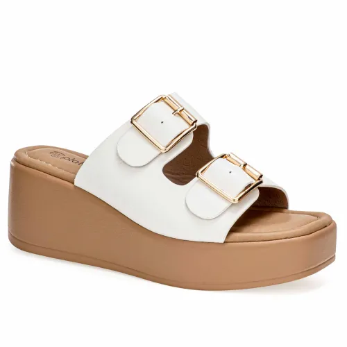 Platanitos Blanco de Mujer modelo Sandalia Dama S Coraly blancos sintéticos mujer 2025040414351605283 Sintético Sintético