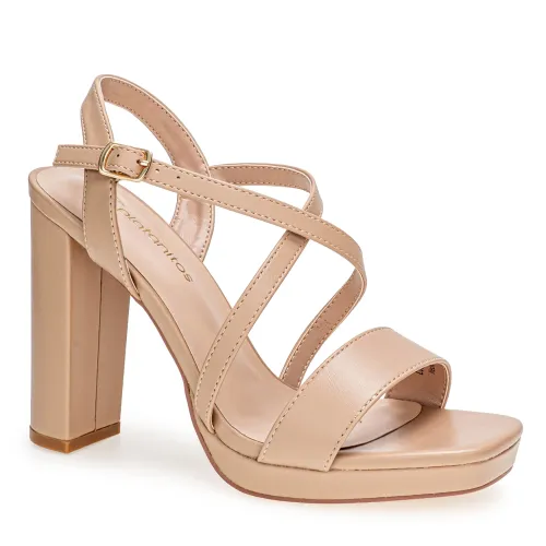 Platanitos Beige de Mujer modelo Sandalia Dama Svp Dany pieles sintéticos mujer 2025041413212725439 Sintético Sintético