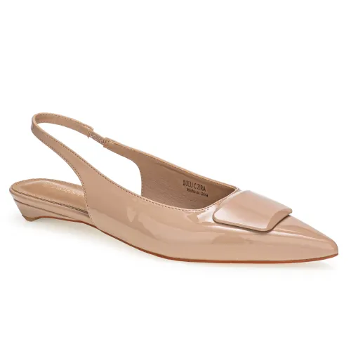 Platanitos Beige de Mujer modelo Calzado Dama C Zira pieles sintéticos mujer 2025041413212725878 Sintético Sintético