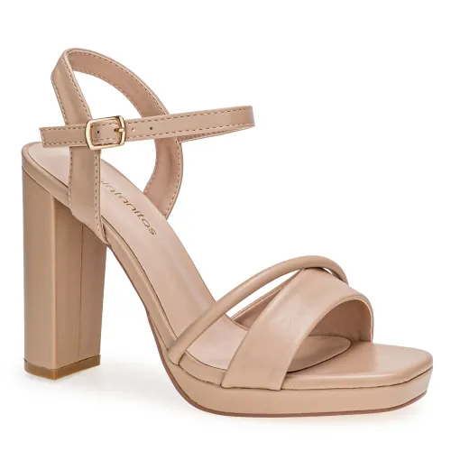 Platanitos Beige de Mujer modelo Sandalia Dama Svp Tiara pieles sintéticos mujer 2025041413212726309 Sintético Sintético